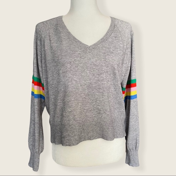 cupcakes & cashmere Sweaters - Cupcakes & Cashmere Rainbow Hazel Striped Sweater